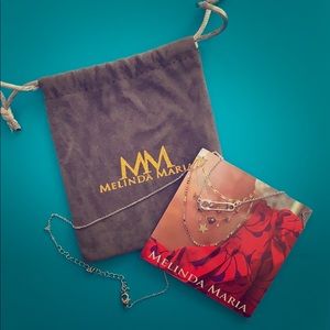 Melinda Maria Safety Pin Pendant Necklace NEW